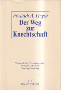 Hayek, Der Weg zur Knechtschaft. (Umschlag)