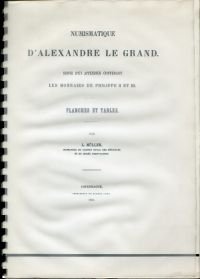 Müller, Numismatique d'Alexandre le grand. (Umschlag)