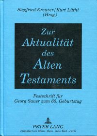 Kreuzer, Zur Aktualität des Alten Testaments. (Umschlag)