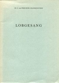 Preczow-Frankenstein, Lobgesang. (Umschlag)