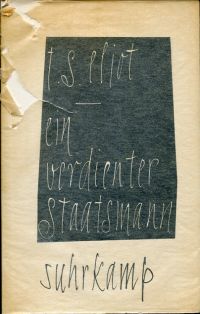 Eliot, Ein verdienter Staatsmann. (Umschlag)