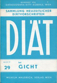 Gstaltner, Diät bei Gicht. (Umschlag)