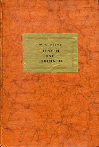 Cleve, Denken und Erkennen. (Umschlag)