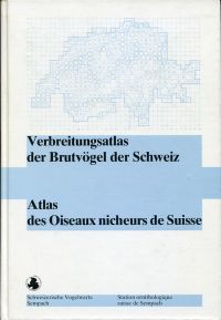 Schifferli, Verbreitungsatlas der Brutvögel der Schweiz. Atlas des Oiseaux niche (Umschlag)