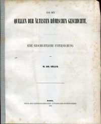 Gerlach, Von den Quellen der ältesten römischen Geschichte. (Umschlag)