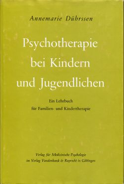 Dührssen, Psychotherapie bei Kindern und Jugendlichen. (Schutzumschlag)