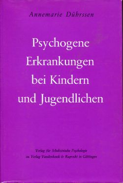 Dührssen, Psychogene Erkrankungen bei Kindern und Jugendlichen. (Schutzumschlag)