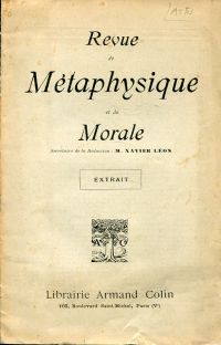 Aster, Les aspects principaux de la philosophie allemande contemporaine. (Umschlag)