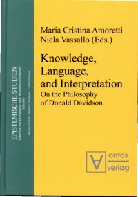 Amoretti, Knowledge, language, and interpretation. (Umschlag)