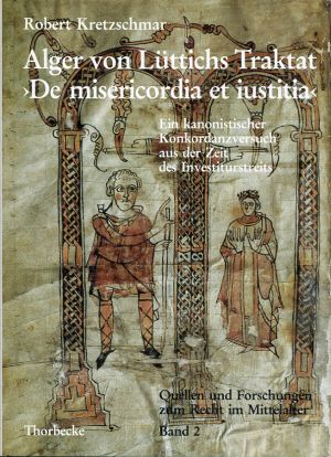 Kretzschmar, Alger von Lüttichs Traktat "De misericordia et iustitia". (Einband)
