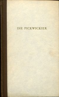 Dickens, Die Pickwickier. (Umschlag)