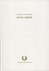 Boehringer, Späte Ernte. (Umschlag)
