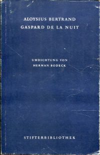 Bertrand, Gaspard de la nuit. (Umschlag)