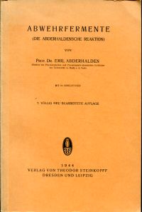 Abderhalden, Abwehrfermente. (Umschlag)