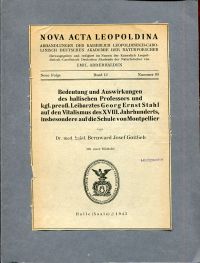 Gottlieb, Bedeutung und Auswirkungen des hallischen Professors und kgl. preuss. (Umschlag)
