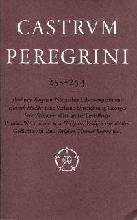 Tongeren, Nietzsches Lebensexperiment. (Umschlag)