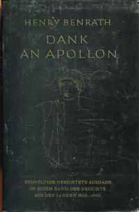 Benrath, Dank an Apollon. (Umschlag)