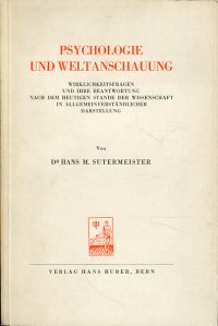 Sutermeister, Psychologie und Weltanschauung. (Umschlag)