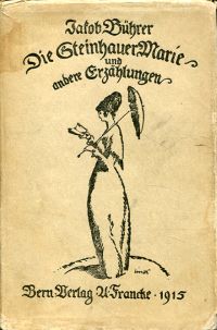 Bührer, Die Steinhauer Marie und andere Erzählungen aus Krieg und Friedenszeiten (Umschlag)