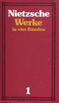 Nietzsche, Werke in vier Bänden. (Umschlag)
