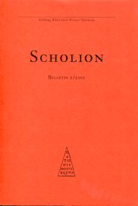 Scholion. Bulletin 2/2002. (Umschlag)
