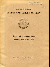 Stöcklin, Geology of the Shotori Range (Tabas area, east Iran). (Umschlag)