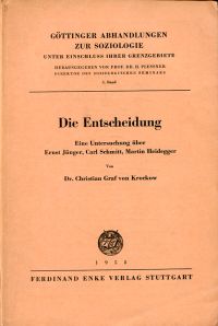 Krockow, Die Entscheidung. (Umschlag)