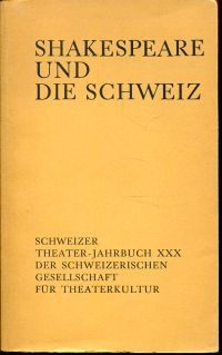 Shakespeare und die Schweiz. (Umschlag)
