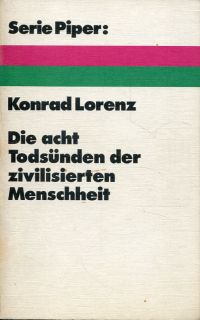 Lorenz, Die acht Todsünden der zivilisierten Menschheit. (Umschlag)