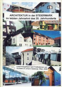 Architektur Steiermark im letztem Jahrzehnt vor 2000. (Umschlag)
