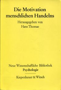 Thomae, Die Motivation menschlichen Handelns. (Umschlag)
