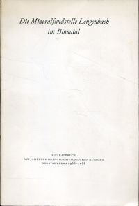 Die Mineralfundstelle Lengenbach im Binnatal. (Umschlag)