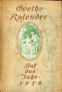 Bierbaum, Goethe-Kalender. (Umschlag)
