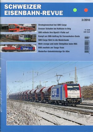 Schweizer Eisenbahn-Revue, Nr. 3/2010. (Umschlag)