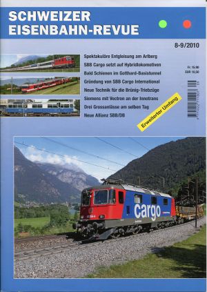 Schweizer Eisenbahn-Revue, Nr. 8-9/2010. (Umschlag)