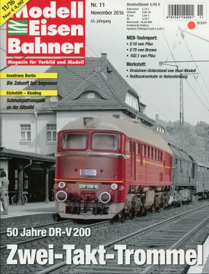 Modelleisenbahner, Nr.11/2016. (Umschlag)