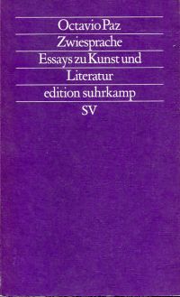 Paz, Zwiesprache. (Umschlag)