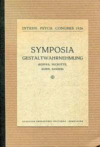 Koffka, Psychologie der Wahrnehmung. (Umschlag)
