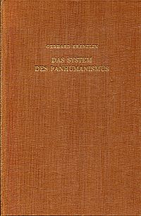 Kränzlin, Das System des Panhumanismus. (Umschlag)