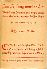 Kutter, Am Anfang war die Tat. (Umschlag)