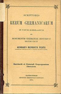 Burchardus: Burchardi et Cuonradi Urspergensium Chronicon. (Umschlag)