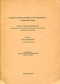 Bertschy, Geologie der Kreide und Molasse in der Umgebung von Grandson (Kt. Waad (Umschlag)