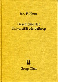Hautz, Geschichte der Universität Heidelberg. (Umschlag)