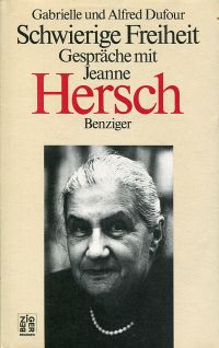 Dufour, Schwierige Freiheit. (Umschlag)