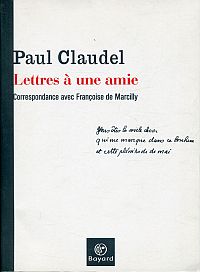 Claudel, Lettres à une amie. (Umschlag)