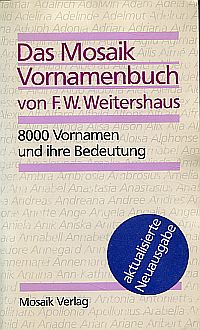 Weitershaus, Das Mosaik-Vornamenbuch. (Umschlag)