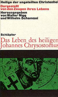 Palladius: Leben des heiligen Johannes Chrysostomus. (Umschlag)