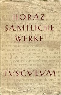 Horatius Flaccus, Sämtliche Werke. (Umschlag)