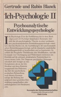 Blanck, Ich-Psychologie. (Umschlag)
