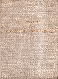 George, Briefwechsel zwischen George und Hofmannsthal. (Umschlag)